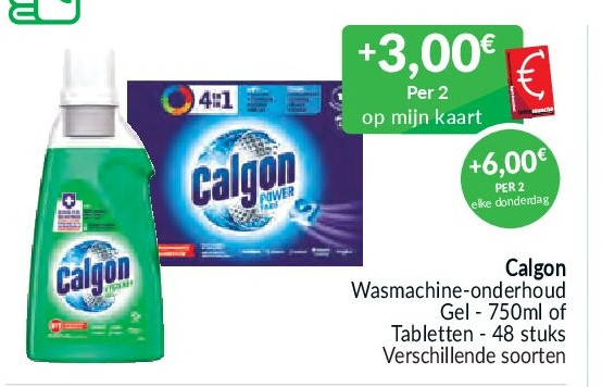 Calgon Wasmachine-onderhoud - 750ml of 48 stuks