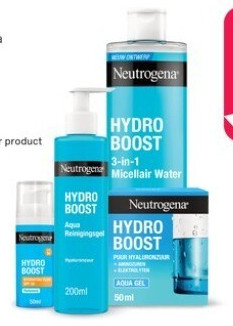 Neutrogena Hydro Boost Aqua reinigingsgel, alle huidtypen, 200 ml