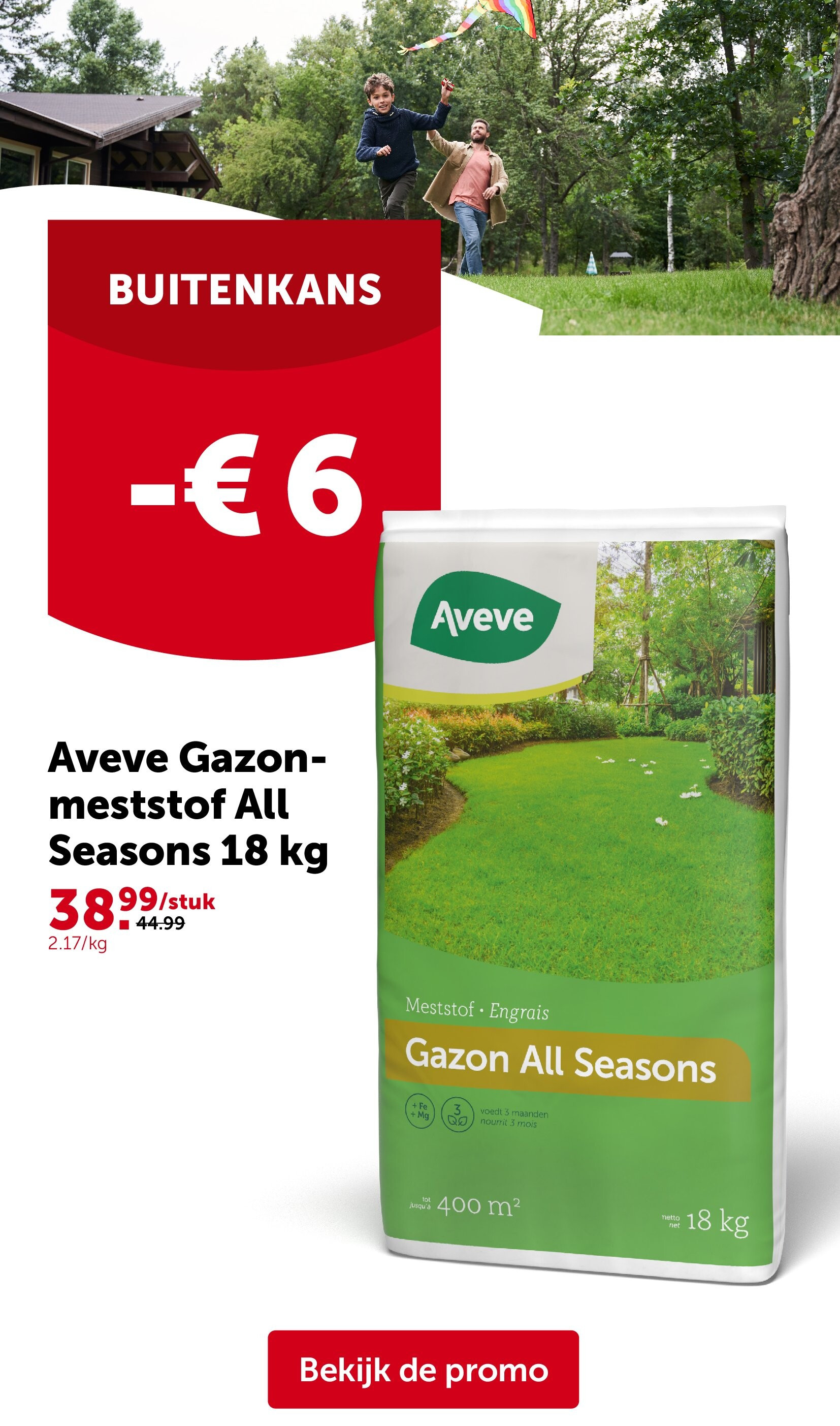 Aveve Gazonmeststof All Seasons 18 kg