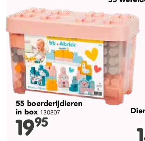 55 boerderijdieren in box