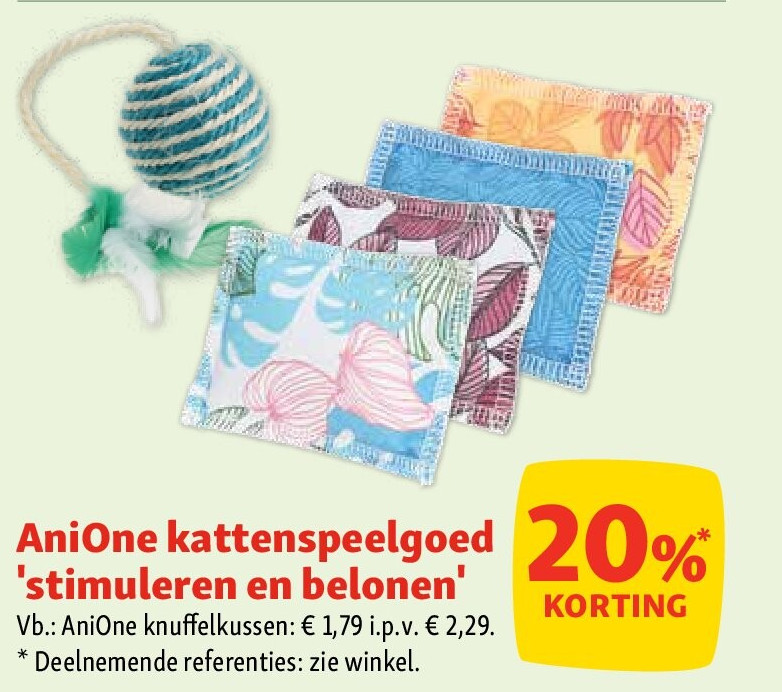 AniOne kattenspeelgoed 'stimuleren en belonen'