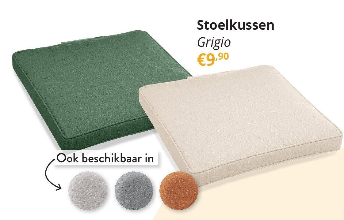 Stoelkussen Grigio