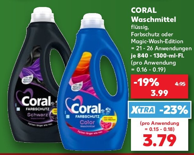 CORAL Waschmittel flüssig