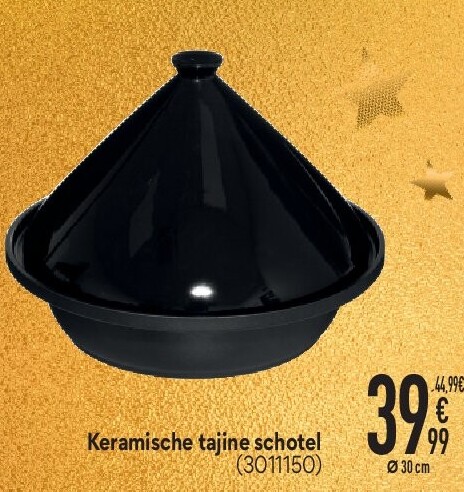 Keramische tajine schotel
