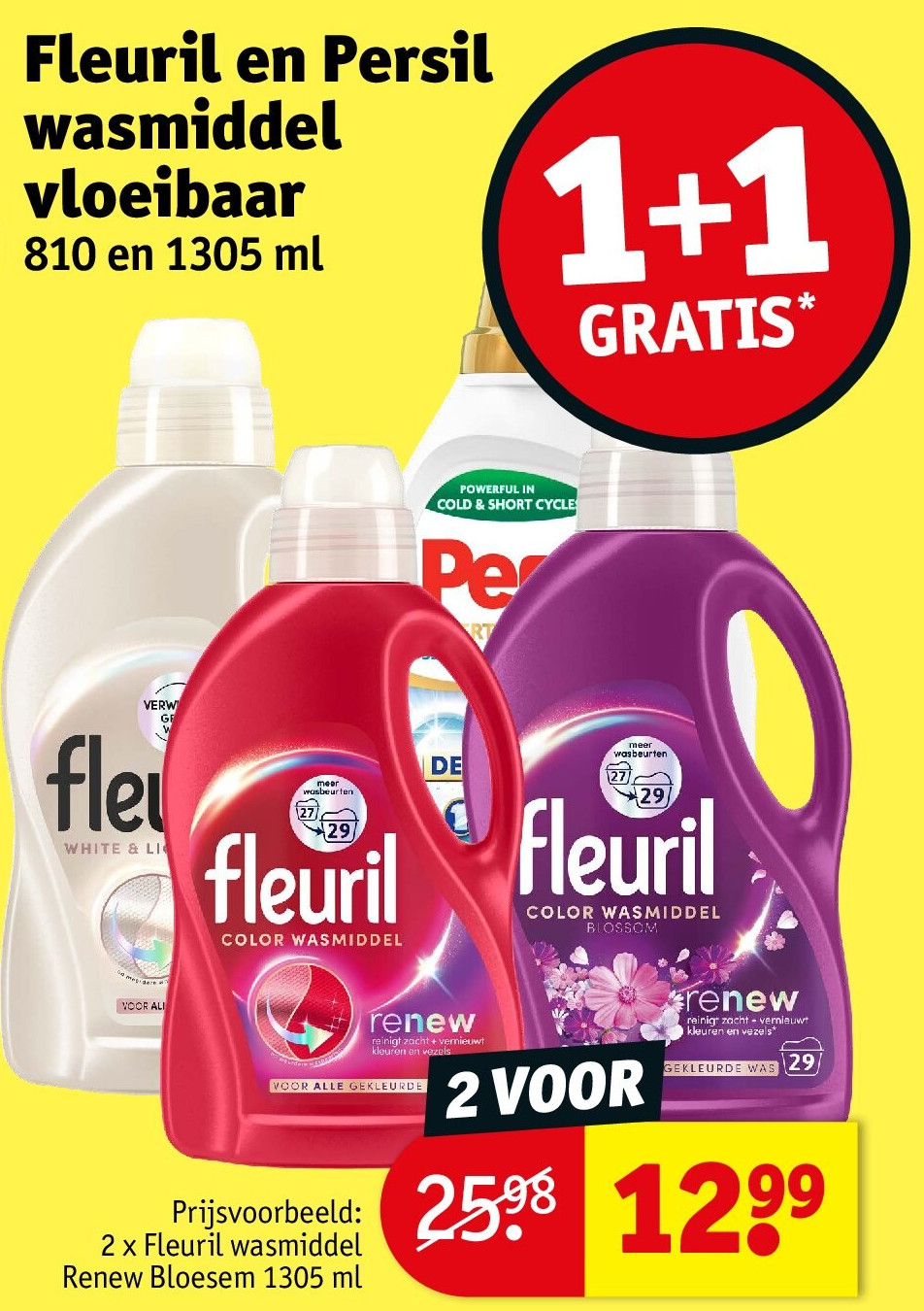 Fleuril en Persil wasmiddel vloeibaar