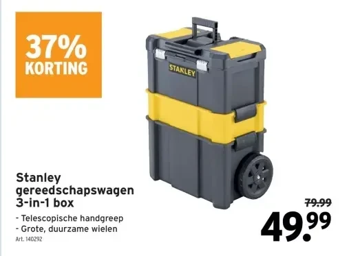 Stanley gereedschapswagen 3-in-1 box
