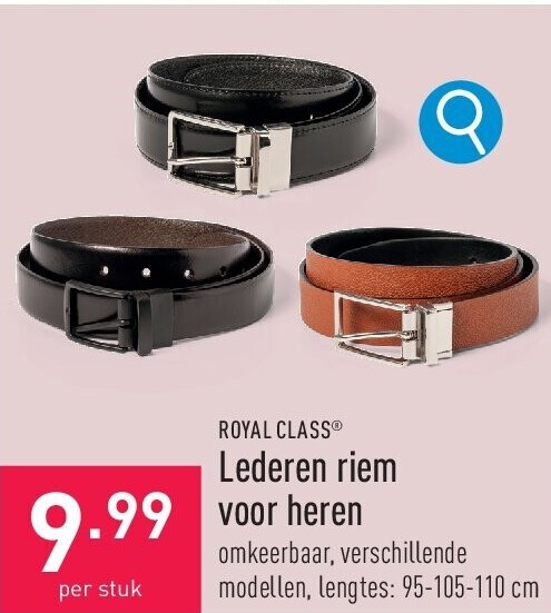 Lederen riem voor heren