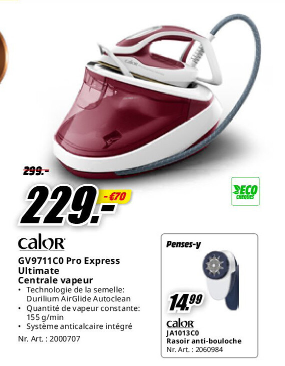 GV9711C0 Pro Express Ultimate Centrale vapeur