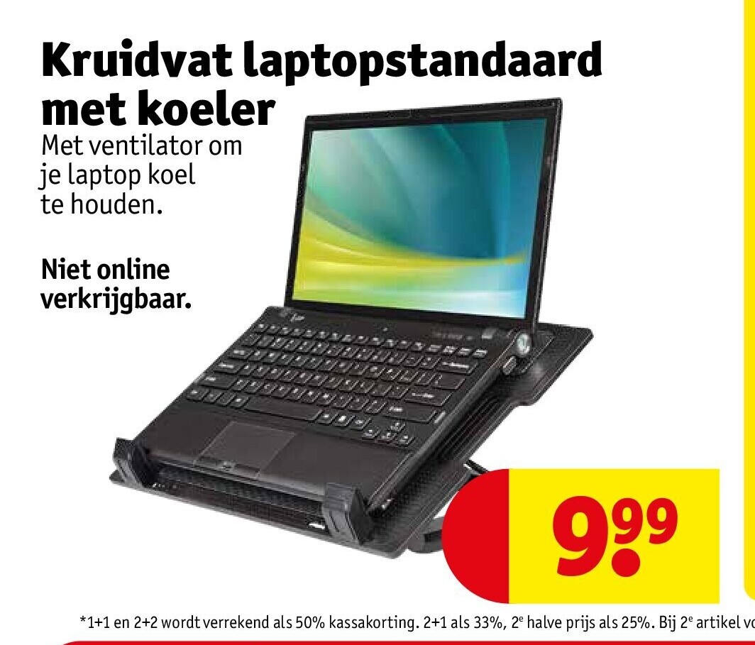 Kruidvat laptopstandaard met koeler
