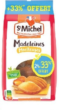 Madeleines moelleuses St Michel