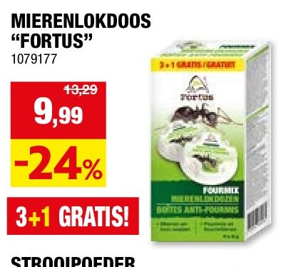 Fortus mierenlokdoos 4 stuks