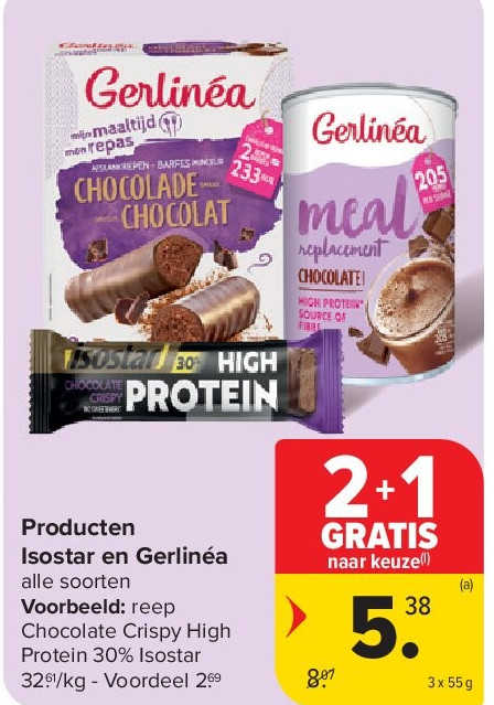 Producten Isostar en Gerlinéa