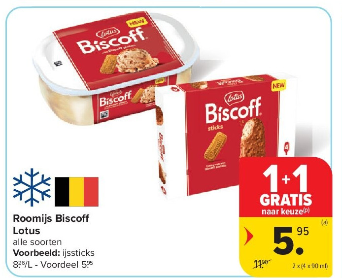 Roomijs Biscoff Lotus