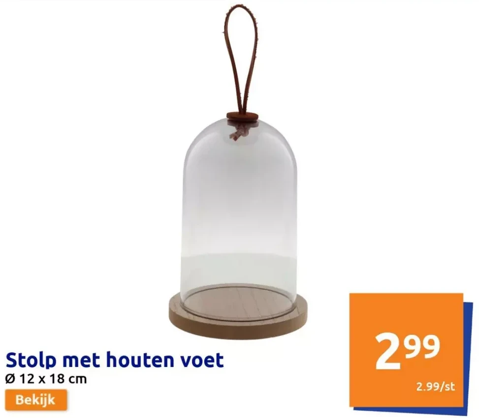Stolp met houten voet