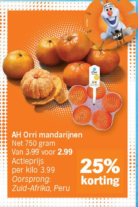 AH Orri mandarijnen