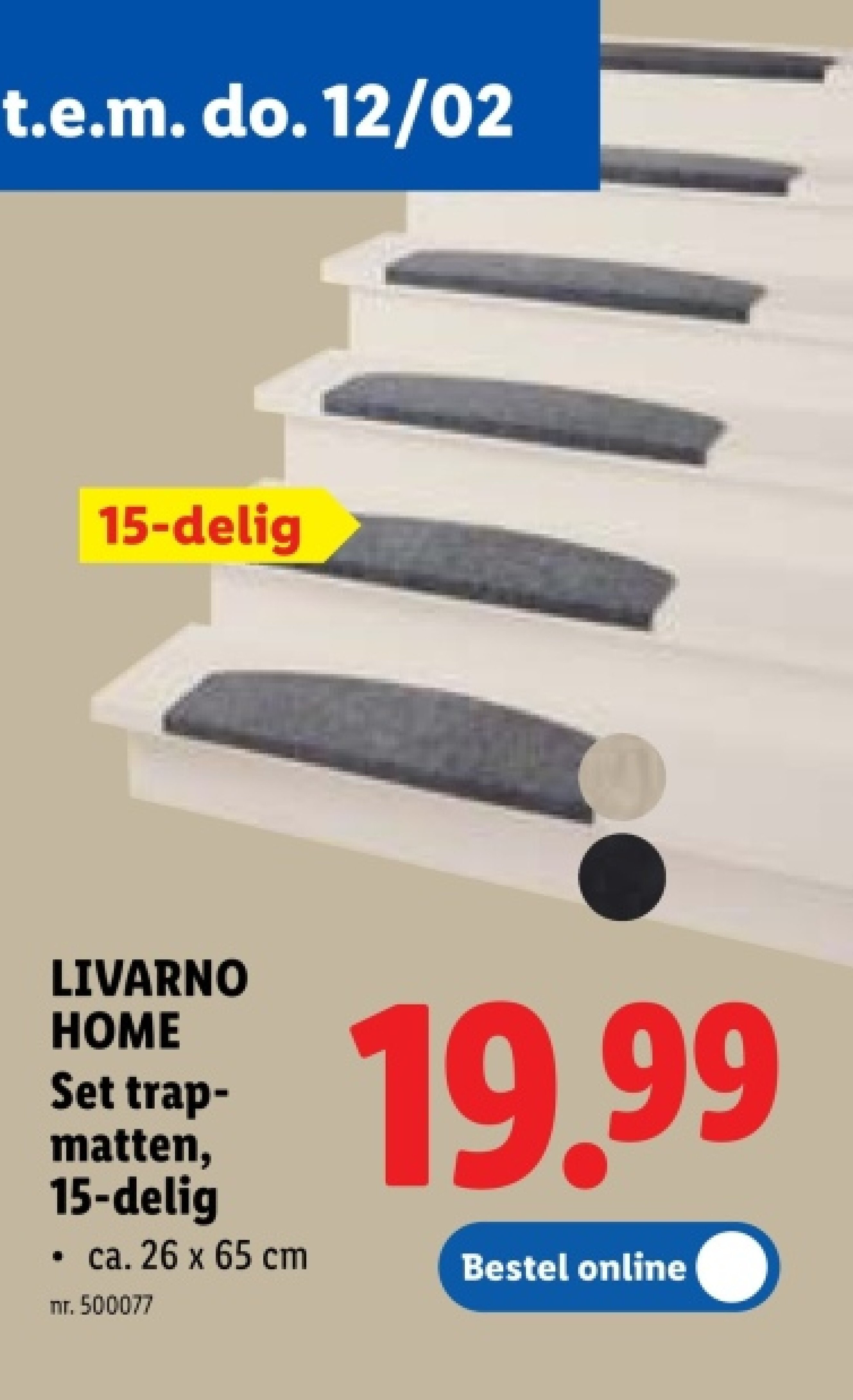 Set trapmatten, 15-delig
