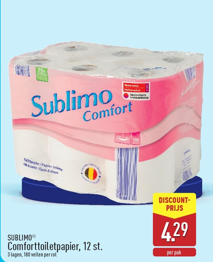 Comforttoiletpapier, 12st.