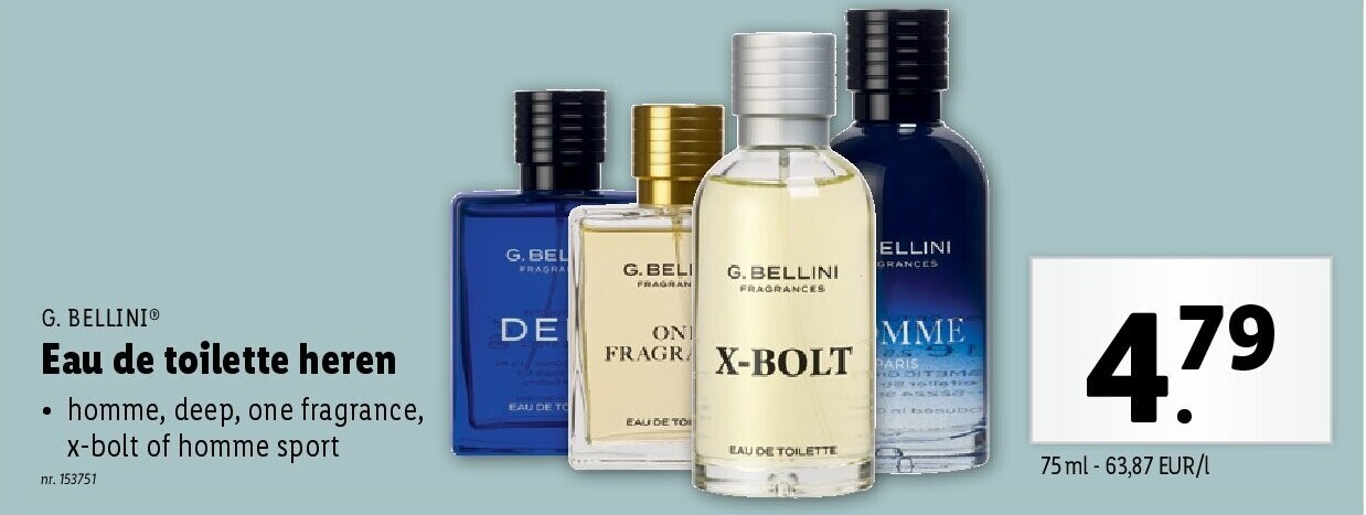 Eau de toilette heren