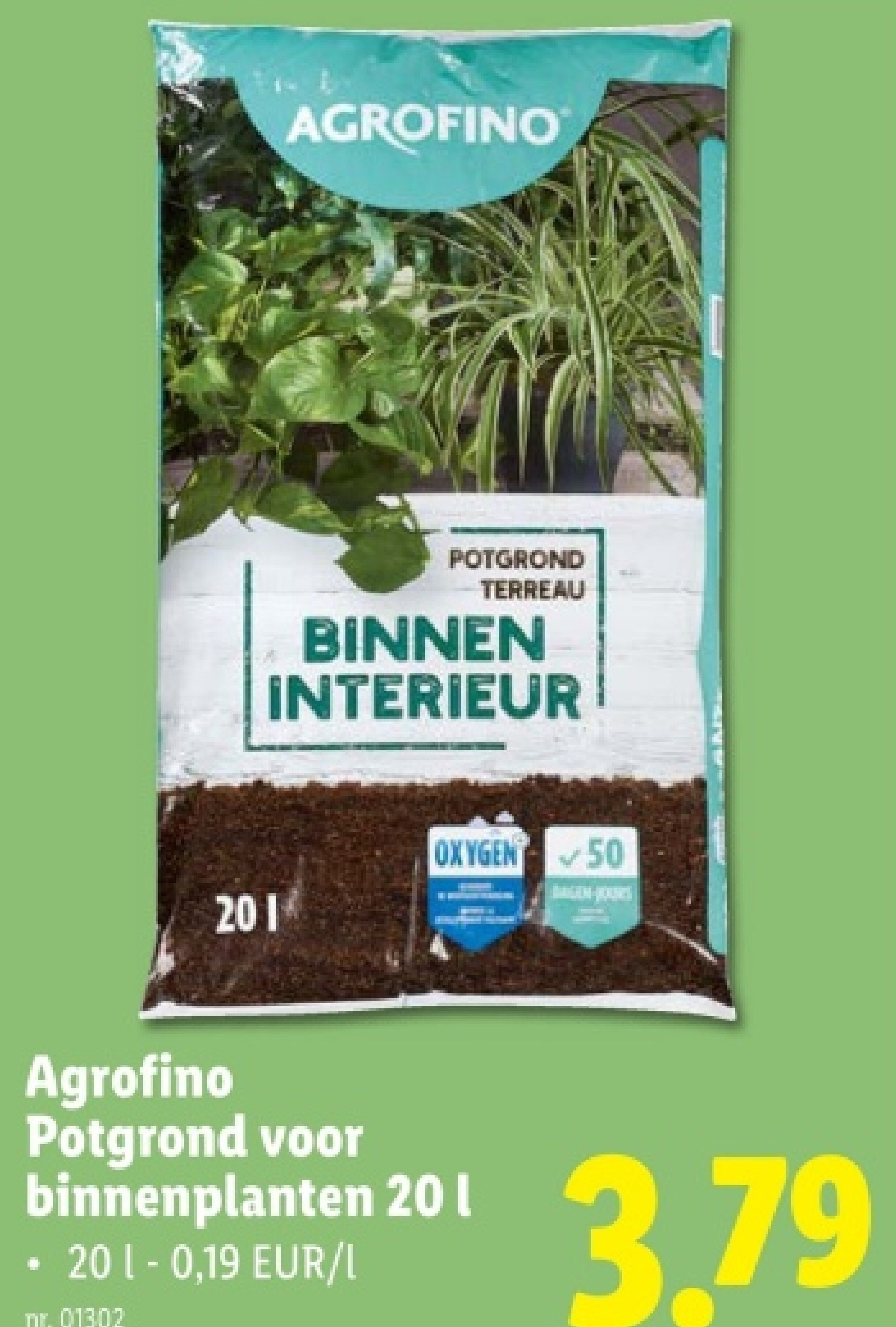 Potgrond voor binnenplanten 201