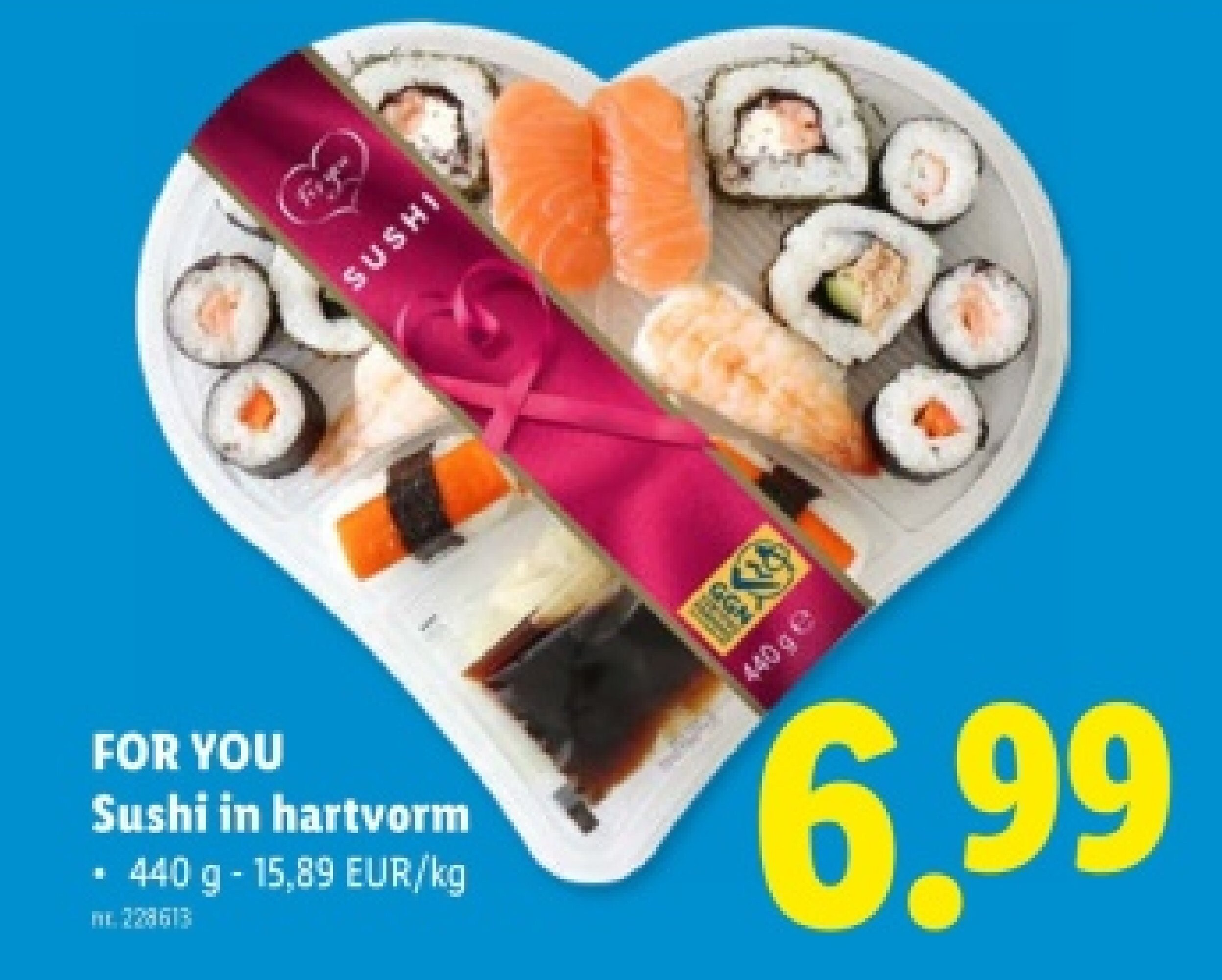 Sushi in hartvorm