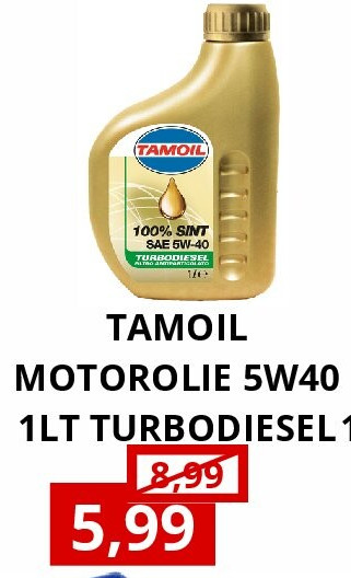 TAMOIL MOTOROLIE 5W40 1LT TURBODIESEL