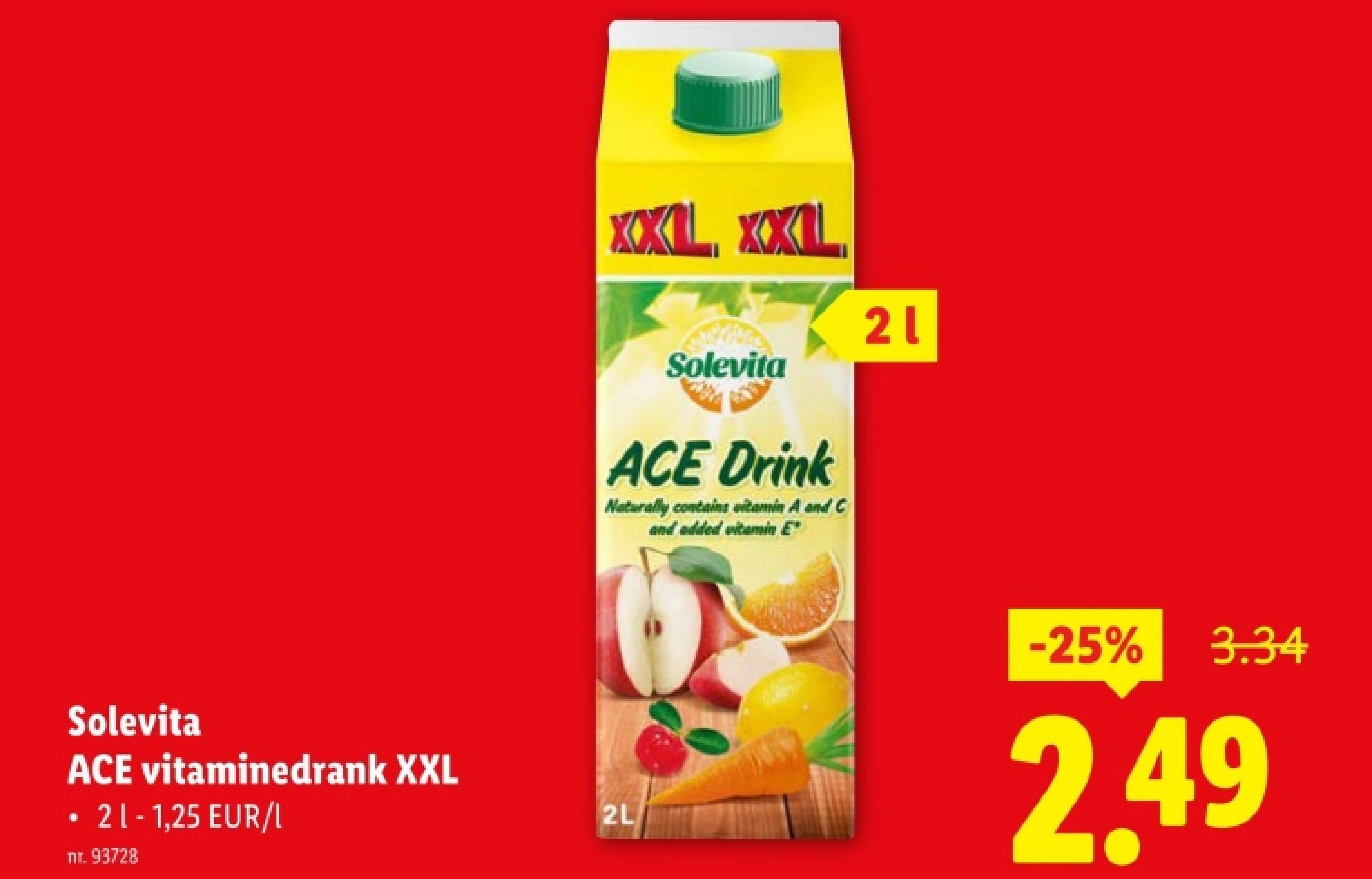 ACE vitaminedrank XXL