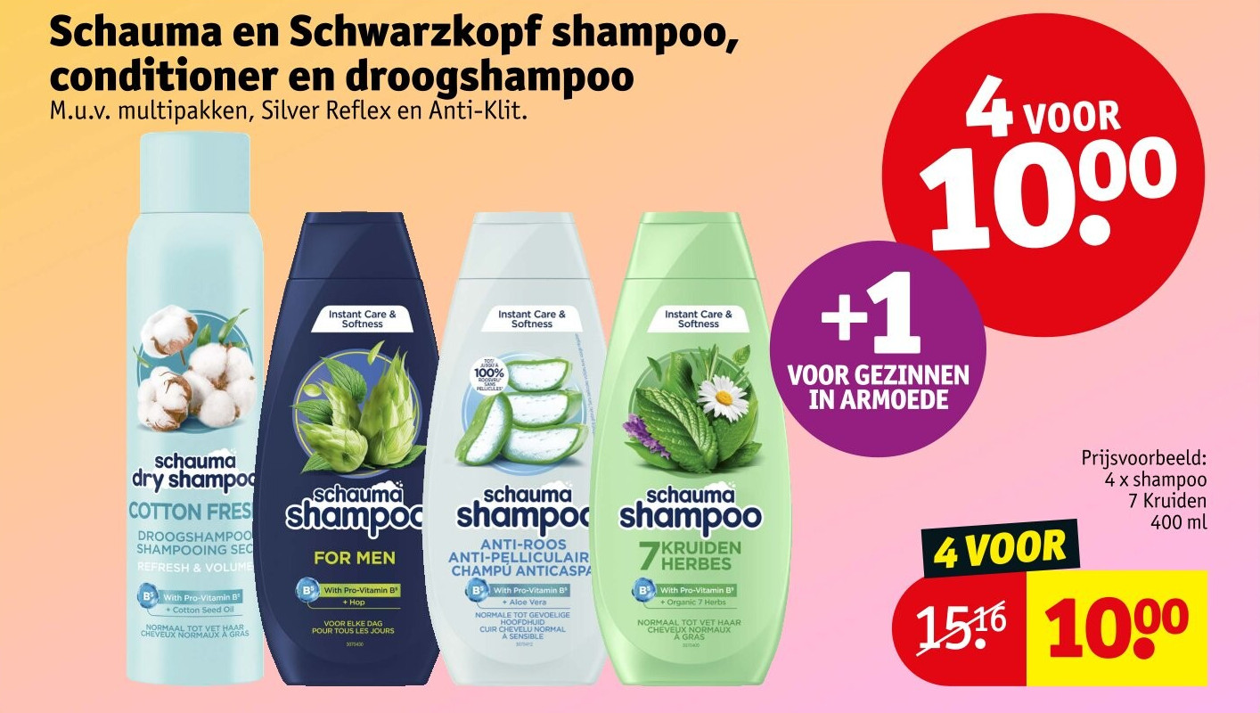Schauma en Schwarzkopf shampoo, conditioner en droogshampoo