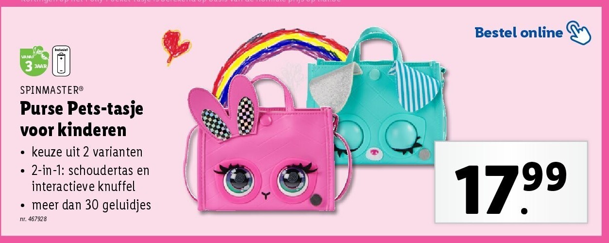 Purse Pets-tasje voor kinderen