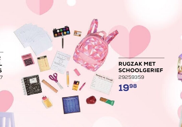 RUGZAK MET SCHOOLGERIEF