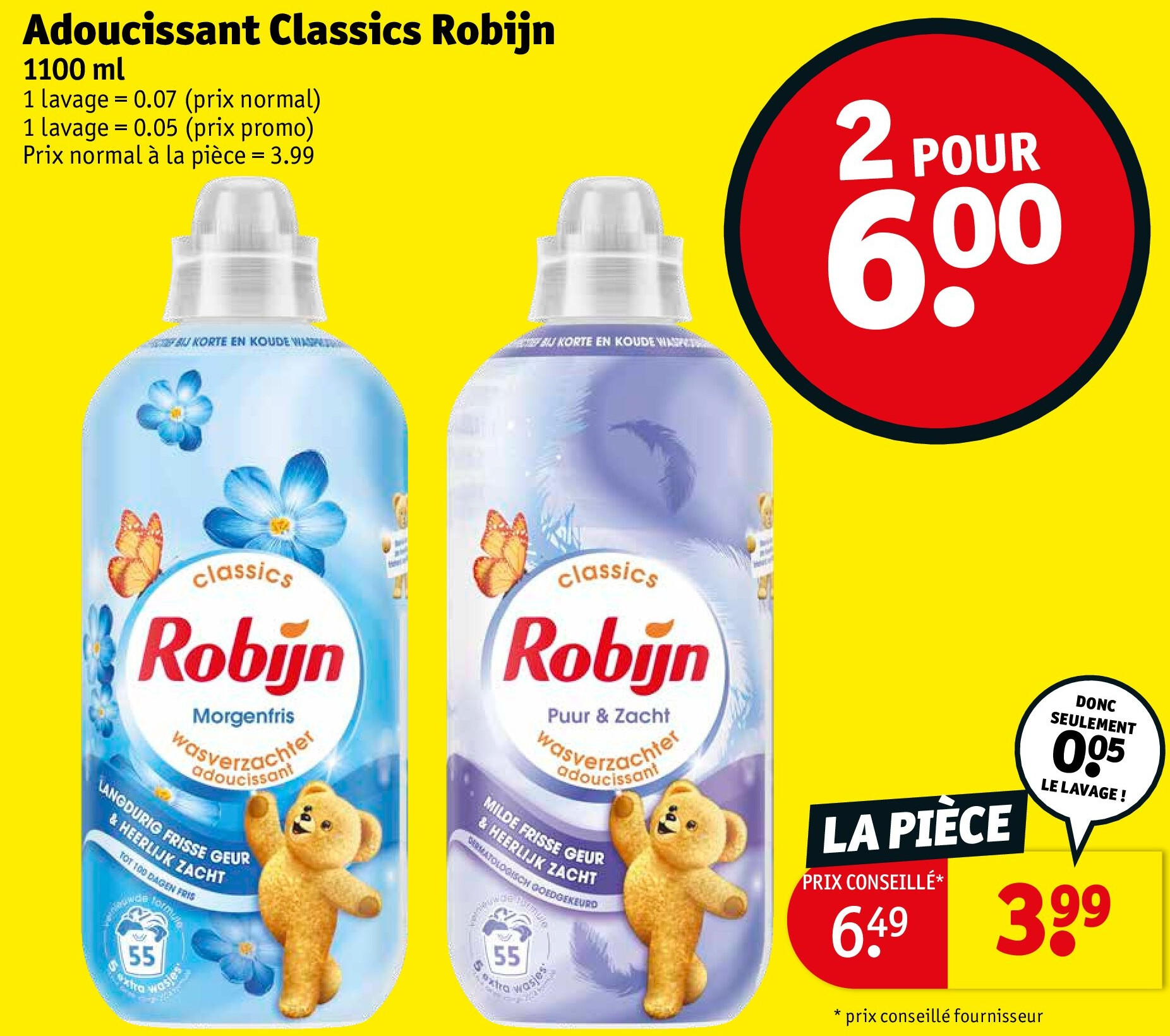 Adoucissant Classics Robijn 1100 ml