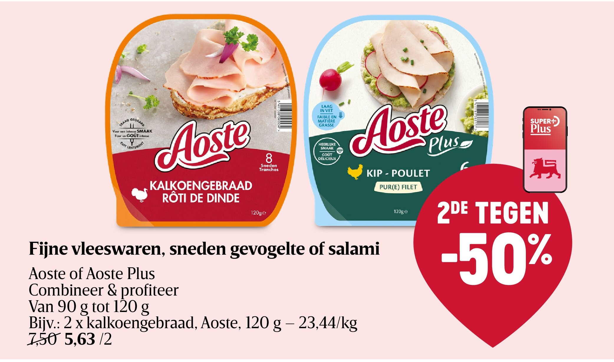 Fijne vleeswaren, sneden gevogelte of salami