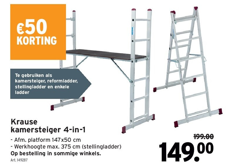 Krause kamersteiger 4-in-1