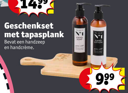 Geschenkset met tapasplank