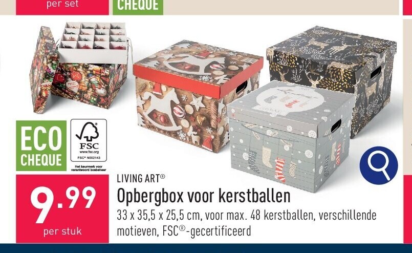Opbergbox voor kerstballen