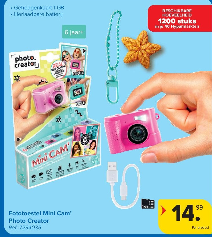 Fototoestel Mini Cam’ Photo Creator