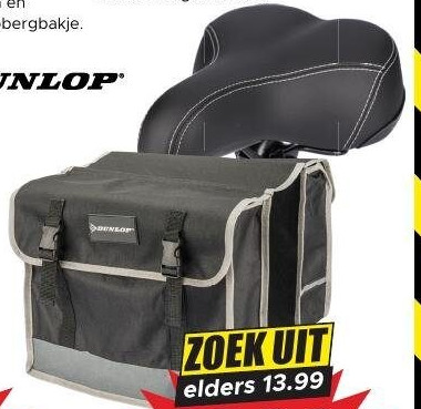 Dunlop fietstas of zadel