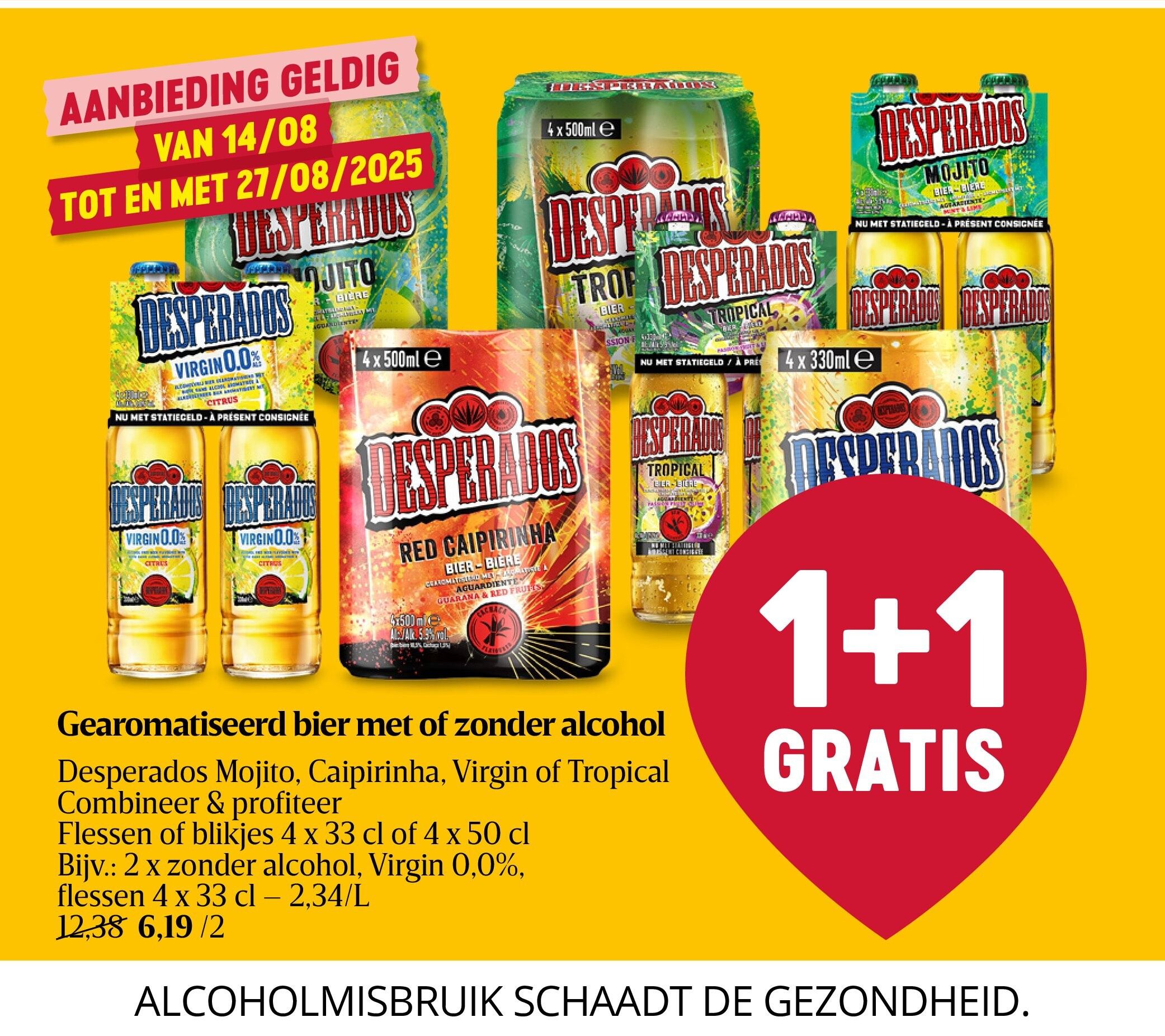 Gearomatiseerd bier met of zonder alcohol
