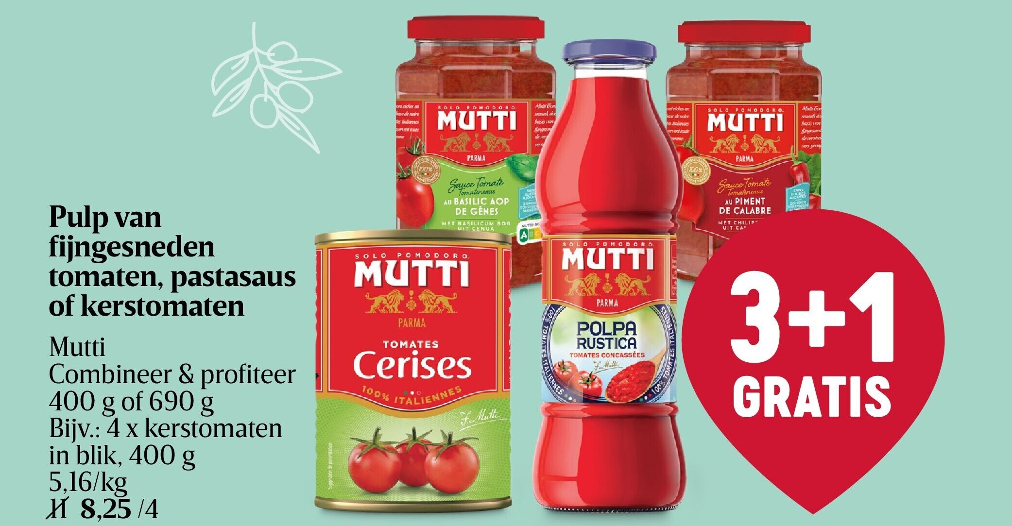 Pulp van fijngesneden tomaten, pastasaus of kerstomaten