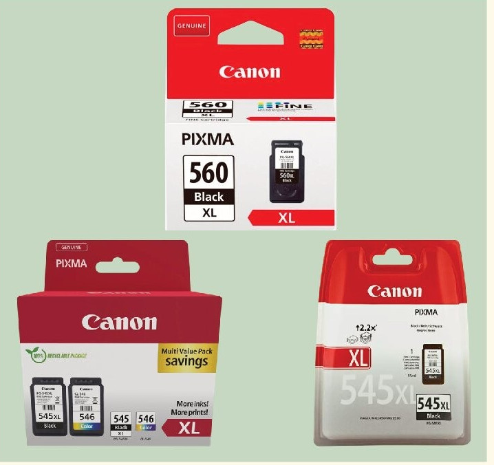 Cartouches d'encre XL Canon