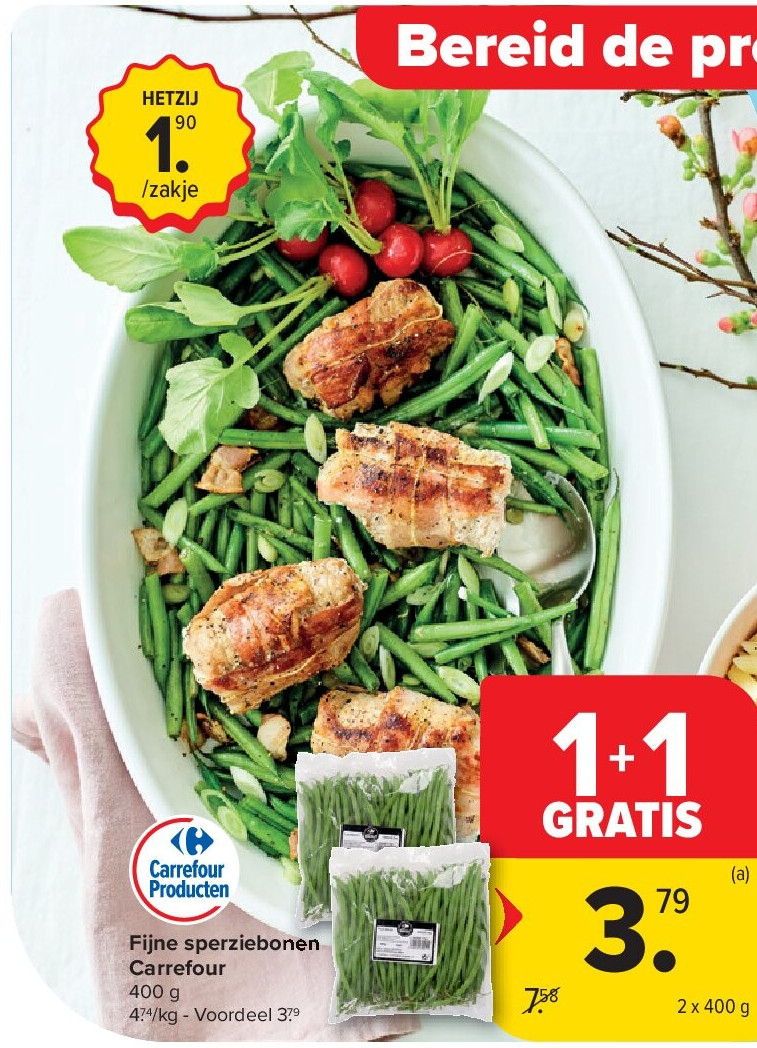 Fijne sperziebonen Carrefour