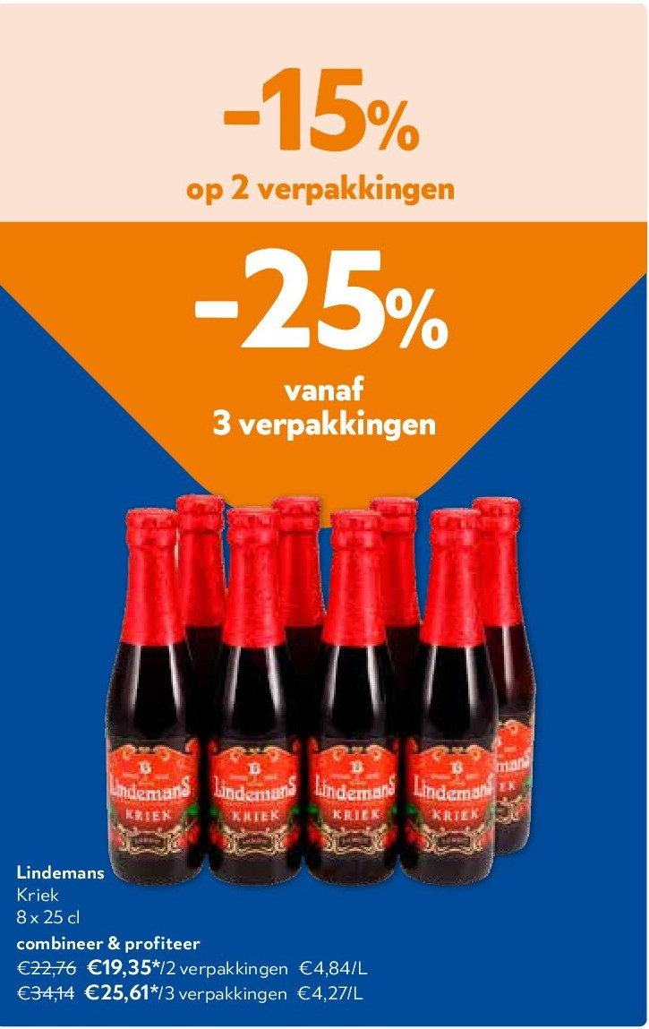 Lindemans Kriek 8 x 25 cl