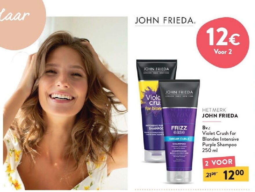 JOHN FRIEDA Violet Crush for Blondes Intensive Purple Shampoo 250 ml