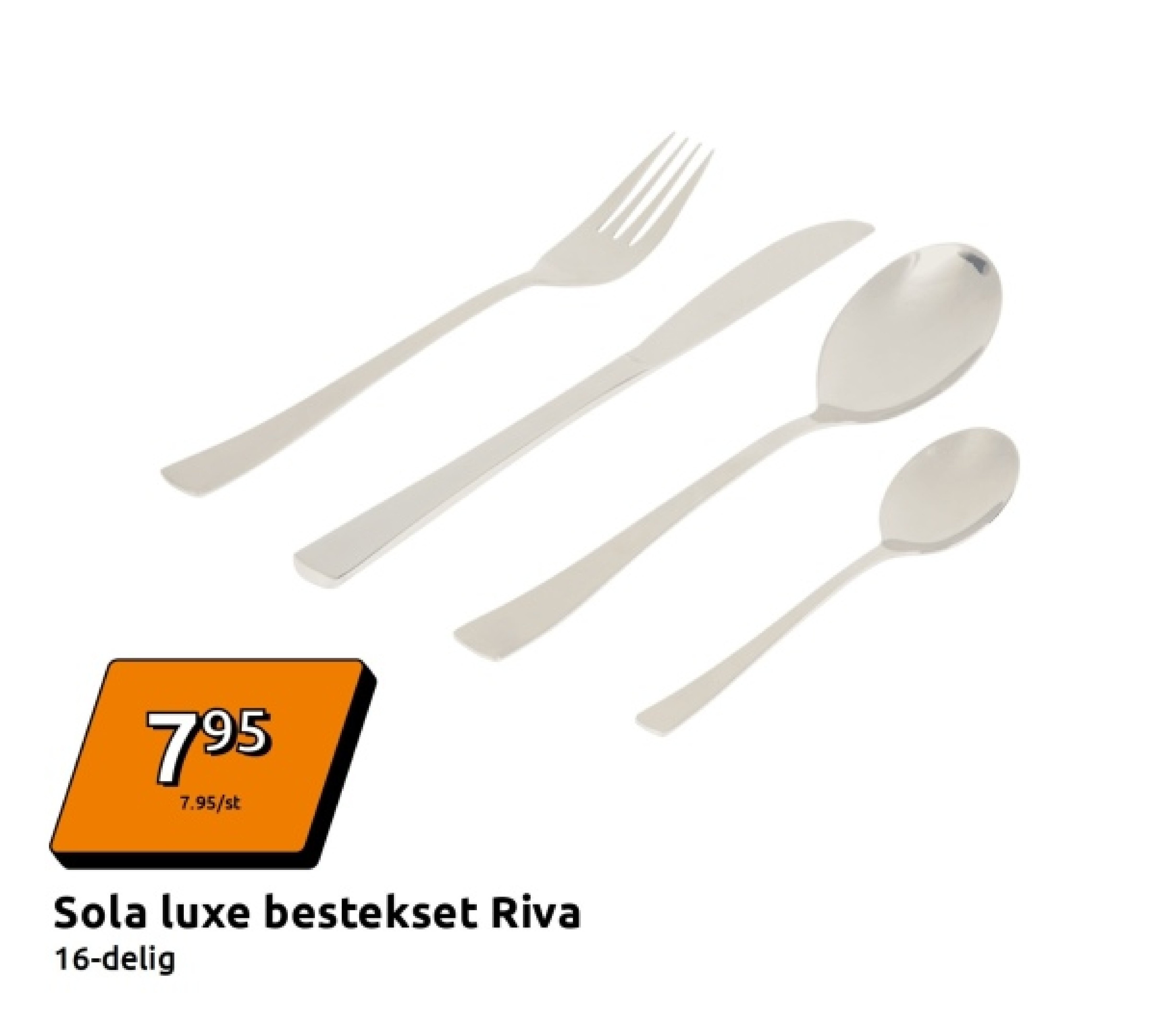 Sola luxe bestekset Riva