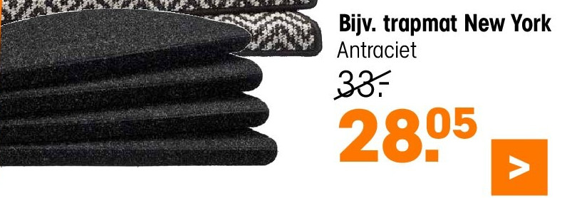 trapmat New York Antraciet
