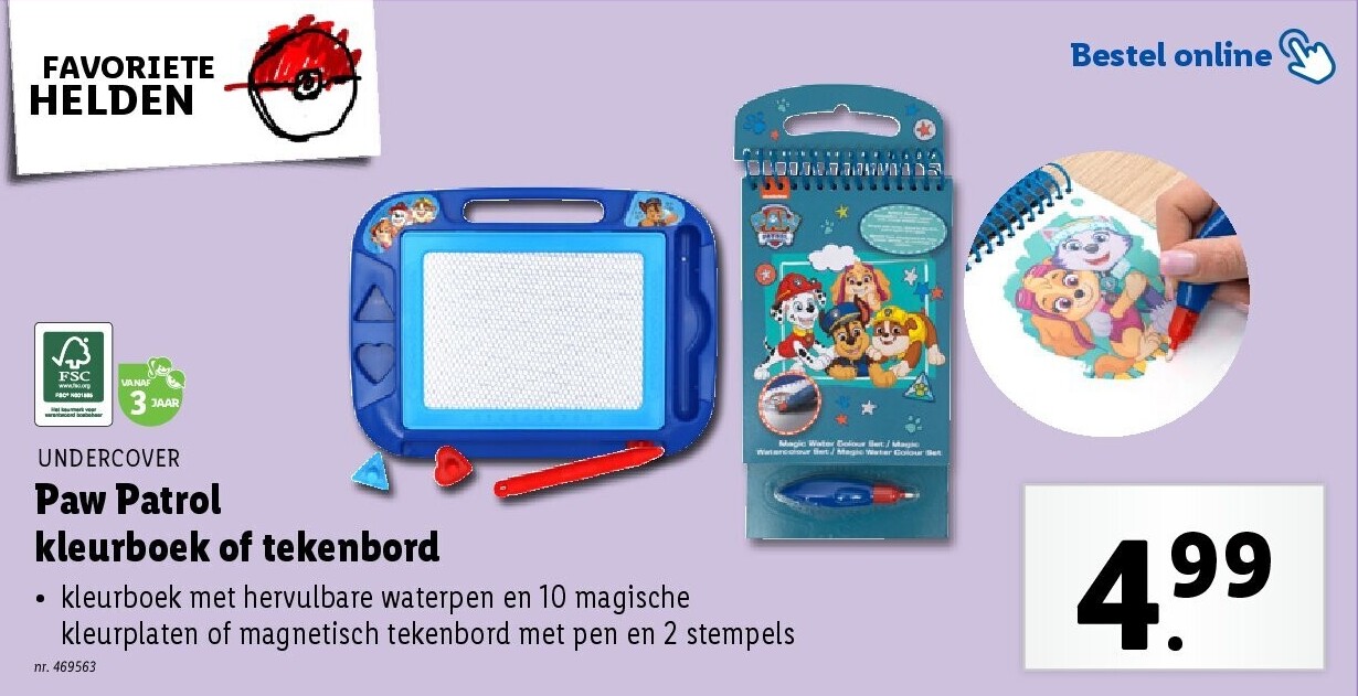 Paw Patrol kleurboek of tekenbord