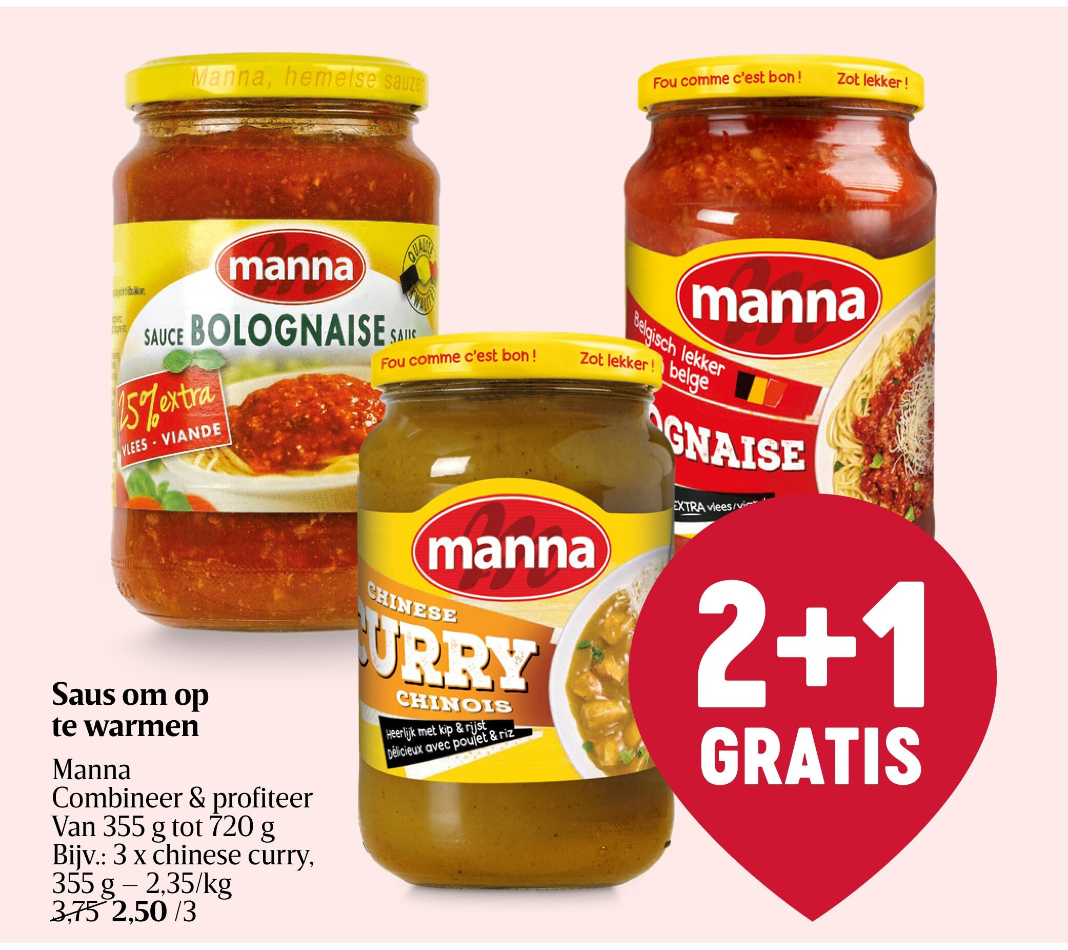 Saus om op te warmen