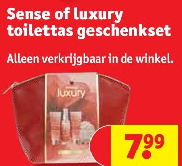 Sense of luxury toilettas geschenkset