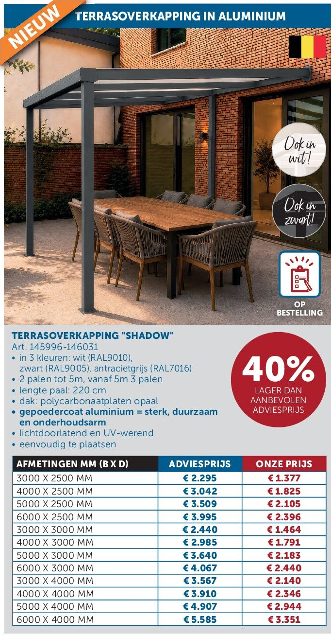 TERRASOVERKAPPING "SHADOW"