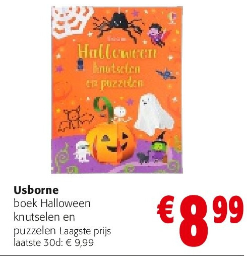 Usborne boek Halloween knutselen en puzzelen Laagste prijs