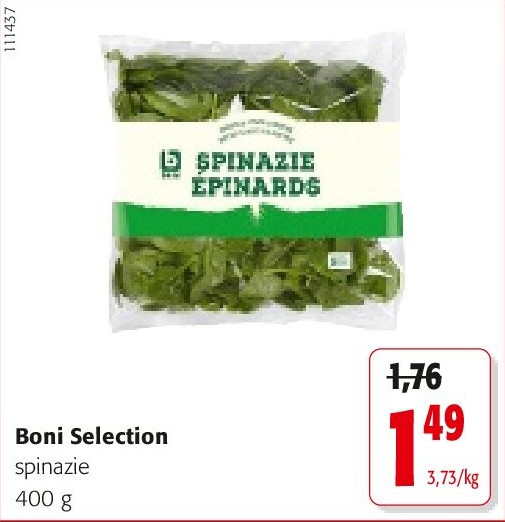 Boni Selection spinazie 400 g
